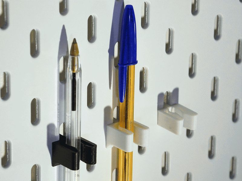 Skadis Pencil Holder Clip And Stand Ikea Pegboard