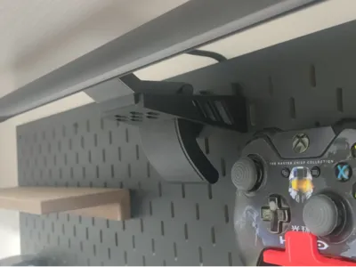 Monitor lamp IKEA pegboard holder