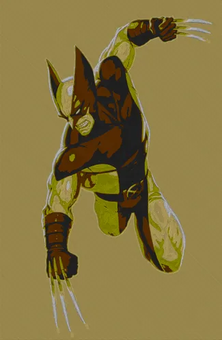 Wolverine 3D Printed Hueforge Painting
