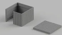 Open top version with smaller base plate