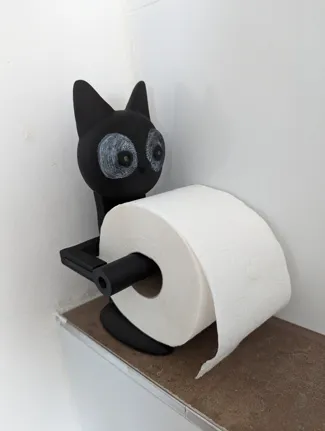 Cat Toilet Paper Roll Holder