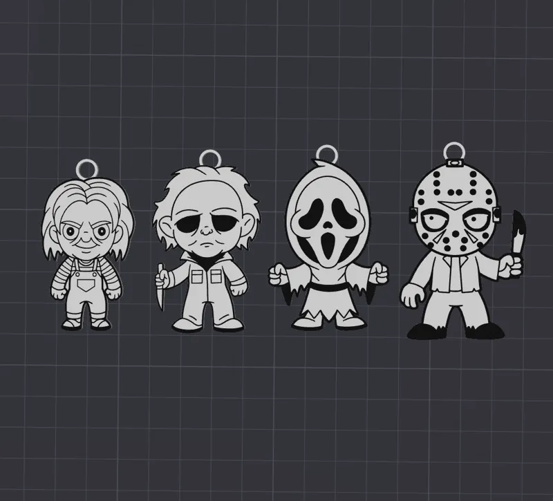 Horror Key Chains