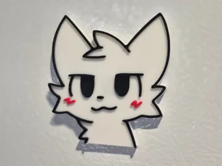 Boykisser fridge magnet