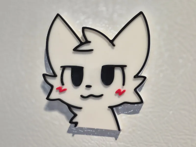 Boykisser fridge magnet
