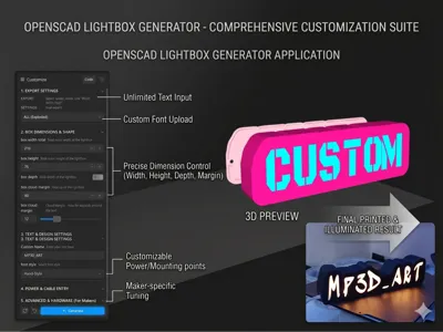 Customizable Lightbox Kit (Cloud & Box)