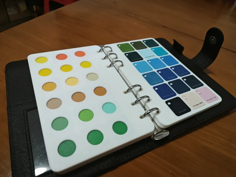 Swatch Display Board（Binder）活页版本的耗材展示板