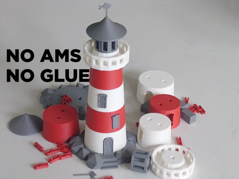 No AMS Lighthouse Snap Fit Model