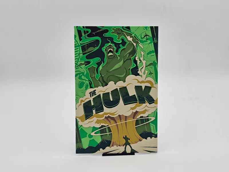 The Hulk Poster with mushroom cloud Hueforge