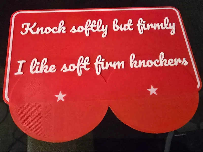 Sign - Knock Softly But Firmly