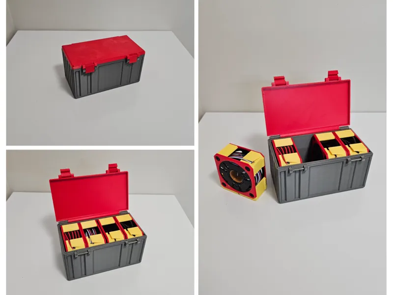 Box for Cable Spool Holder Gridfinity 2x4