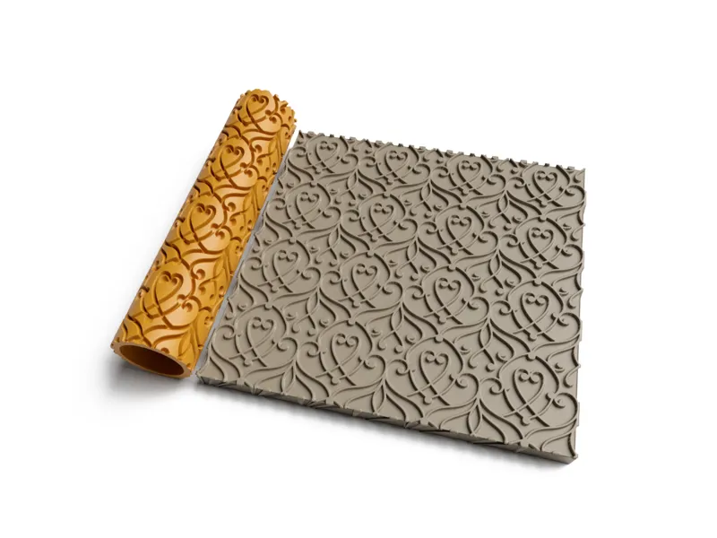 Stamping texture roller - POLYMER CLAY- CERAMIC 