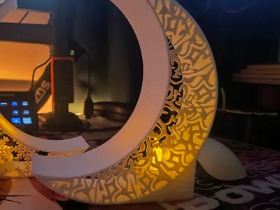 Tea light lamps in the shape of a moon
