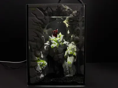 Golem Cave Betta Fish Tank