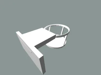Cup holder with a hook 