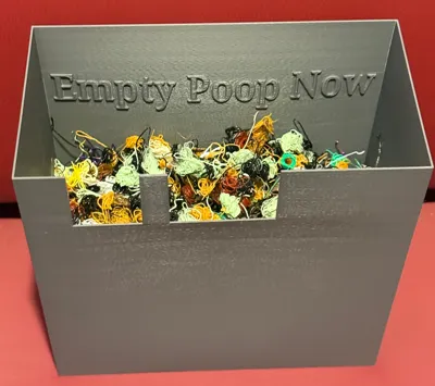 4L Capacity Poop Bin BIG MAX On Desk - P/X Series