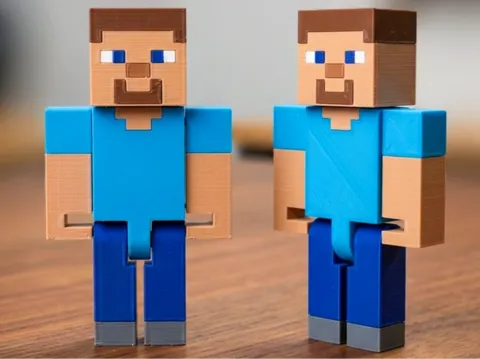 Figura decorativa: Blocky - Jointed Action Figure (Minecraft Style) — referencia de MakerWorld