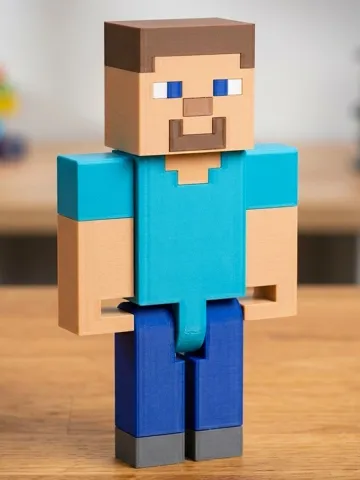 Figura decorativa: Blocky - Jointed Action Figure (Minecraft Style) — vista de referencia 2