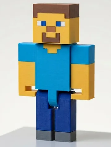 Figura decorativa: Blocky - Jointed Action Figure (Minecraft Style) — vista de referencia 3