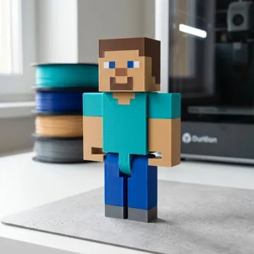 Figura decorativa: Blocky - Jointed Action Figure (Minecraft Style) — vista de referencia 4