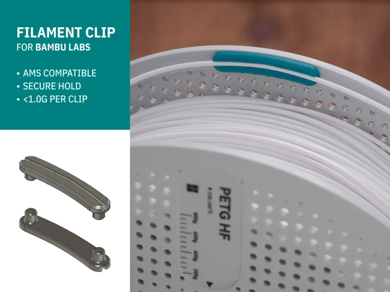 Filament Clip for Bambu Labs - AMS Compatible