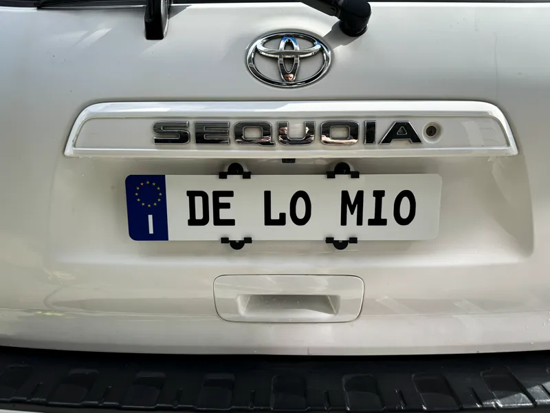 EU License Plate to US Car Adapter