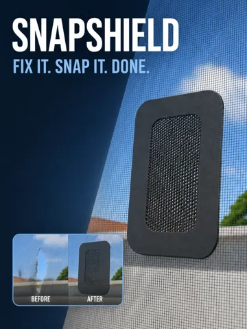 Letrero o emblema decorativo: SnapShield–Click-Snap Mosquito Screen Repair Patch — vista de referencia 2