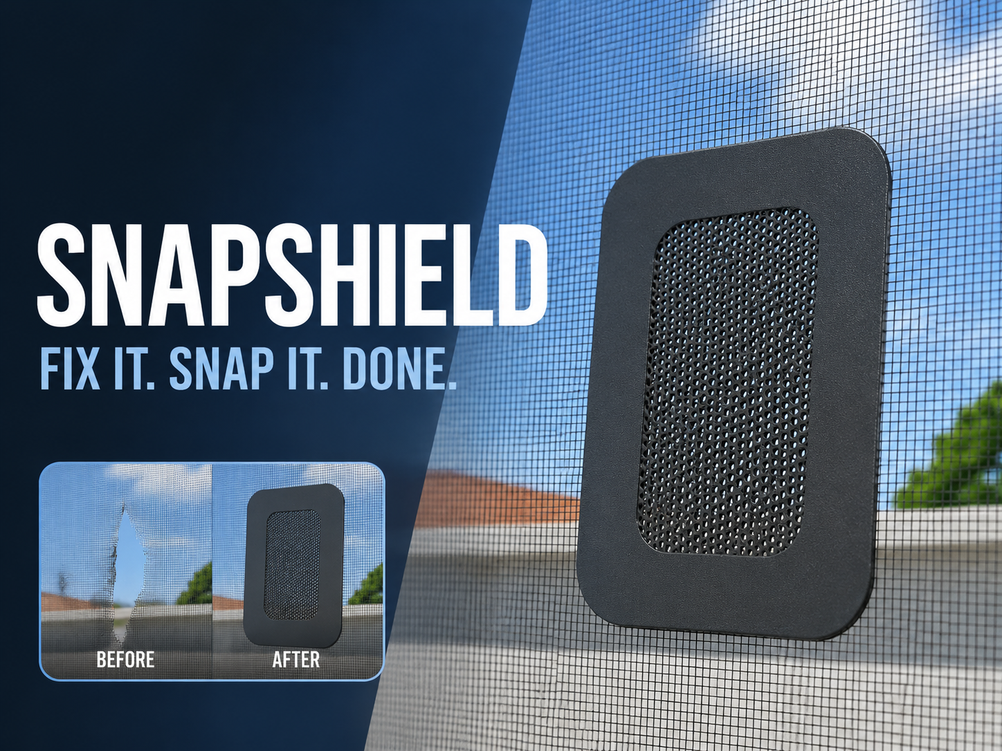 SnapShield–Click-Snap Mosquito Screen Repair Patch 3D model
