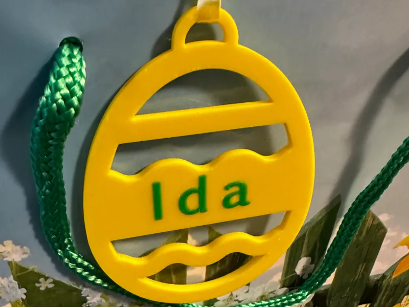 Easter Egg Name Tag