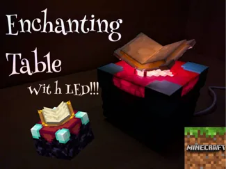 Minecraft enchanting table lamp LED kit 001