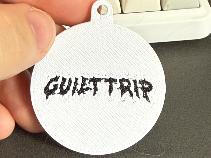 Keychain inspired by the band Guilt Trip