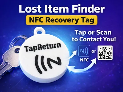 TapReturn NFC Recovery Tag | Smart Lost Item