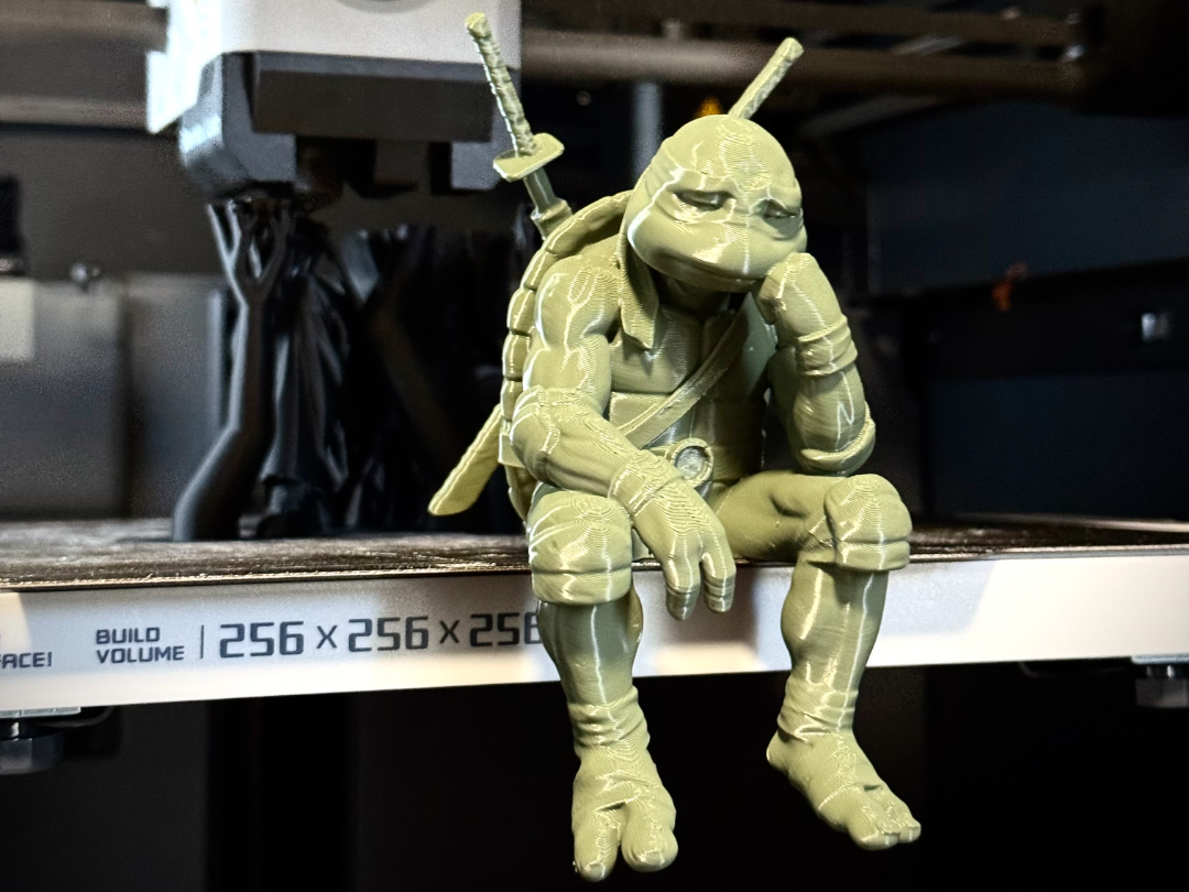 Sad Ninja Turtle - Leo - on a Ledge Figurine!