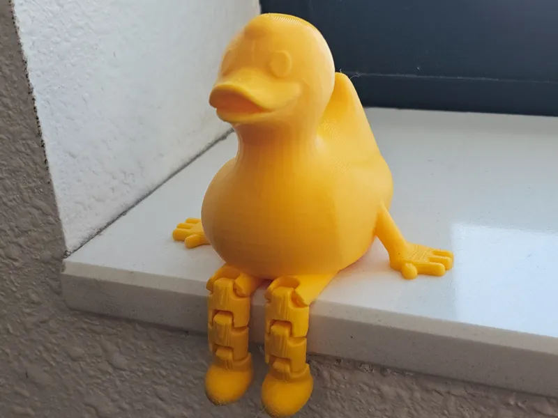 Rubber Duck with articulated legs
