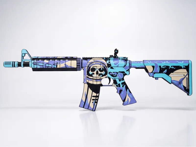 M4A4 | Desolate Space – 3D Printed Wall Art