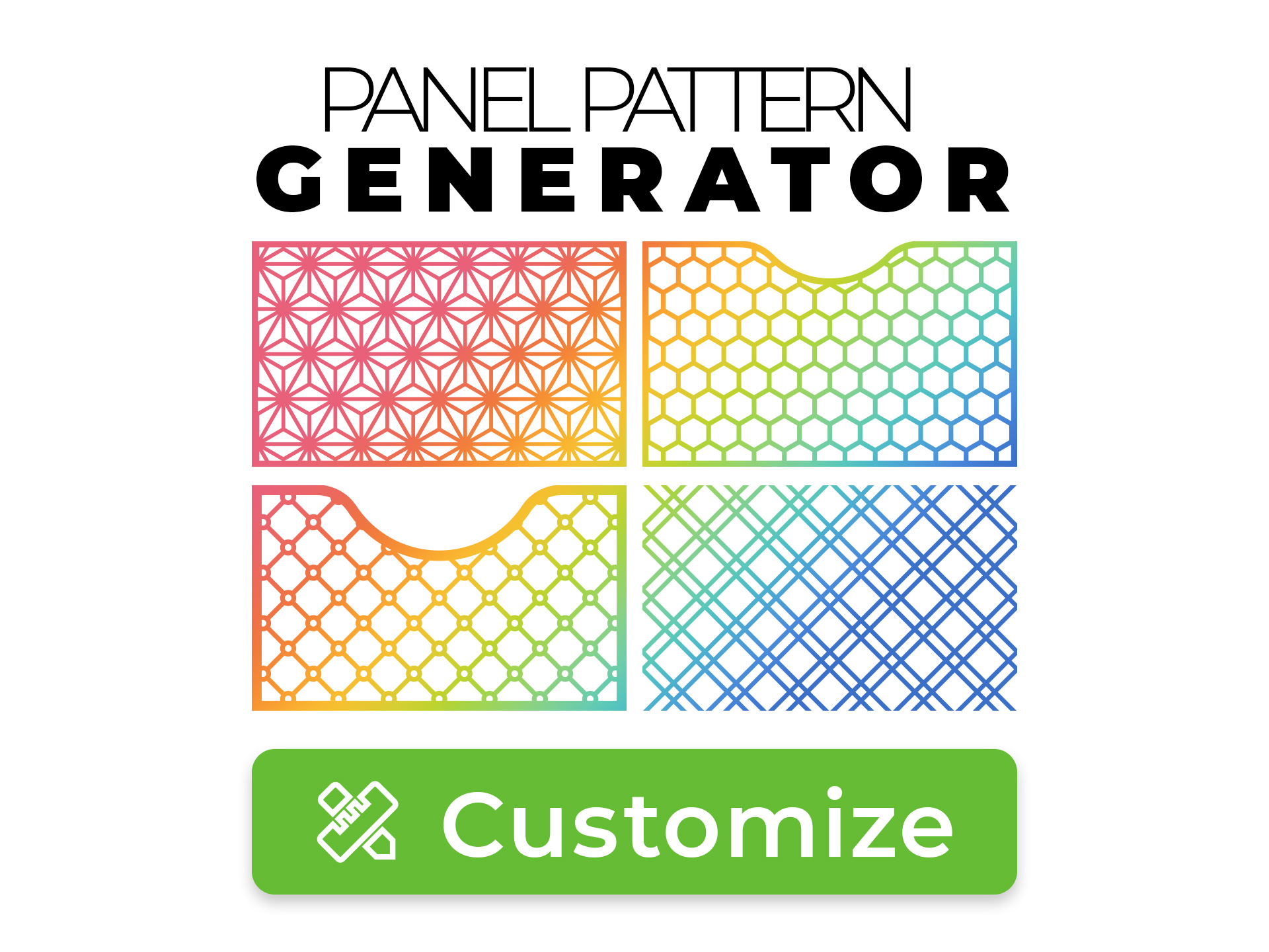 Symmetric Pattern Generator - Hex / Kumiko & more
