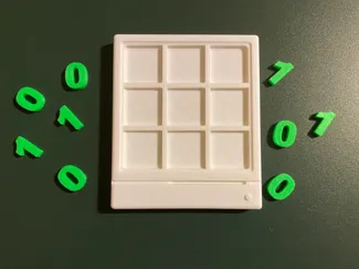 Binary code tic tac toe