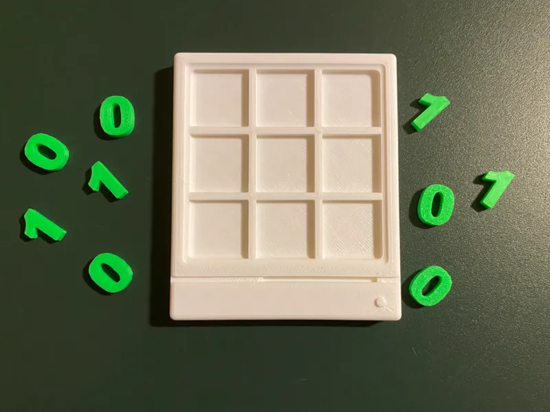 Binary code tic tac toe