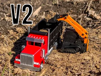 1/64 Scale Peterbilt 379 Dump Truck v2 (No AMS)