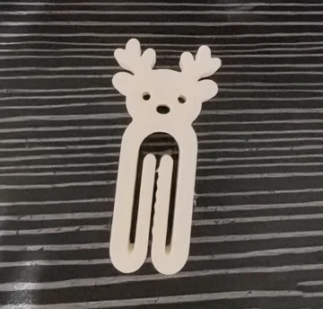 Clip o pieza de sujeción: Xmas Christmas Reindeer Cute Bag Clips Paper Clip — vista de referencia 3