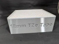For 18mm tapes - PETG - 0.2mm variable, 3 walls, 12% infill