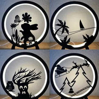 Lampe mit Wechselrahmen/lamp with removable frame