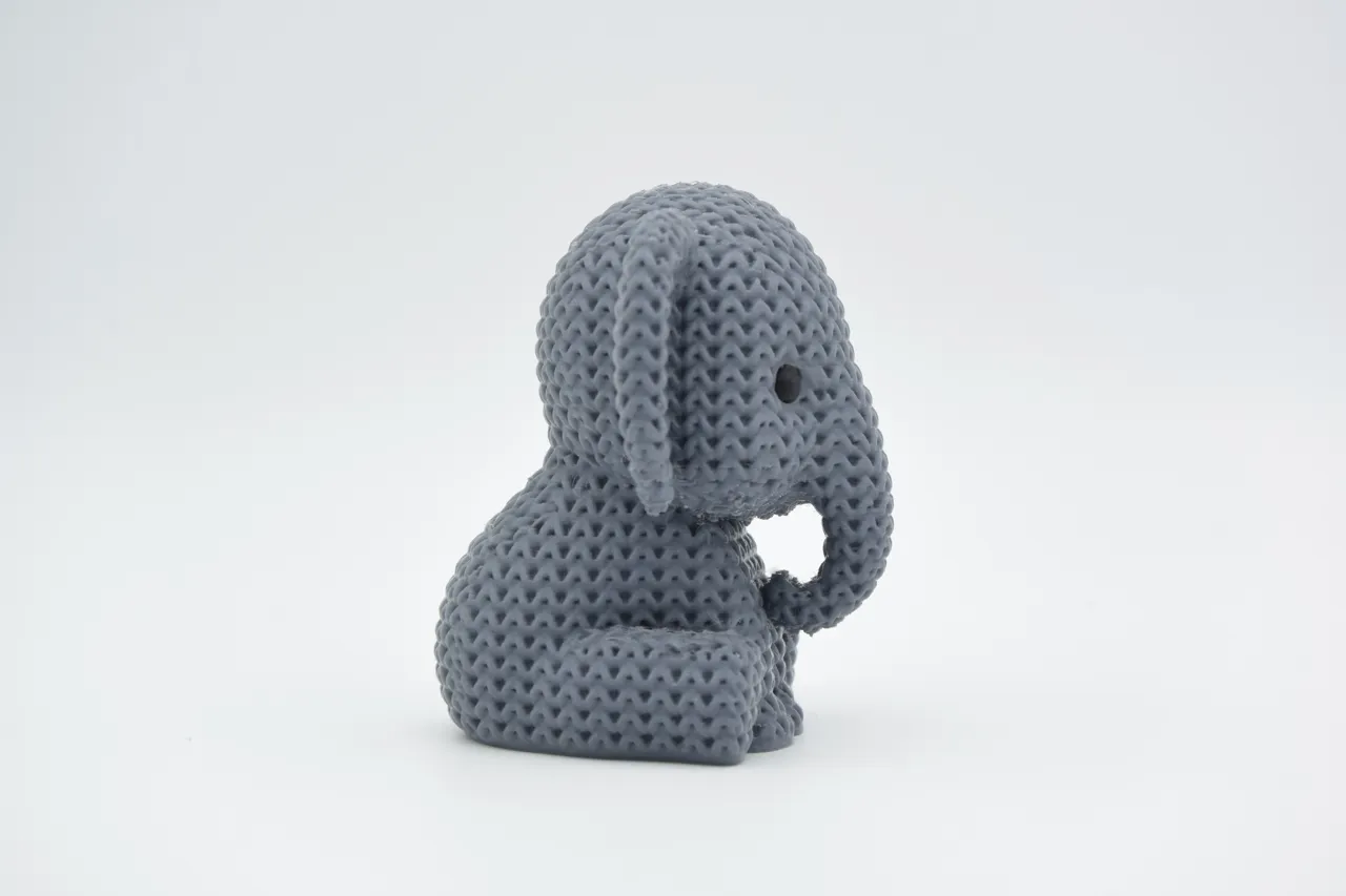 Knitted Elephant view 2