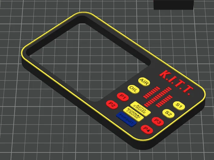 K.I.T.T Display Rahmen für Bambu Lab A1 Retro