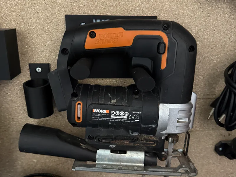 Holder for worx jigsaw