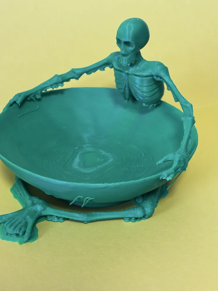 Halloween skeleton candy bowl by Marlborke MakerWorld: Download Free 3D ...