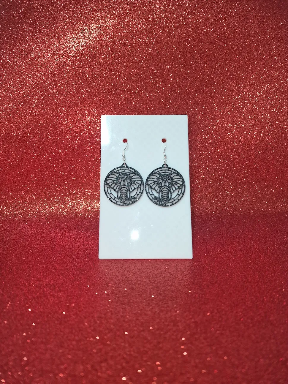 Elephant earrings view 2