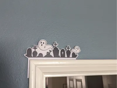 Ghosts In The Graveyard Door/Picture Hanger