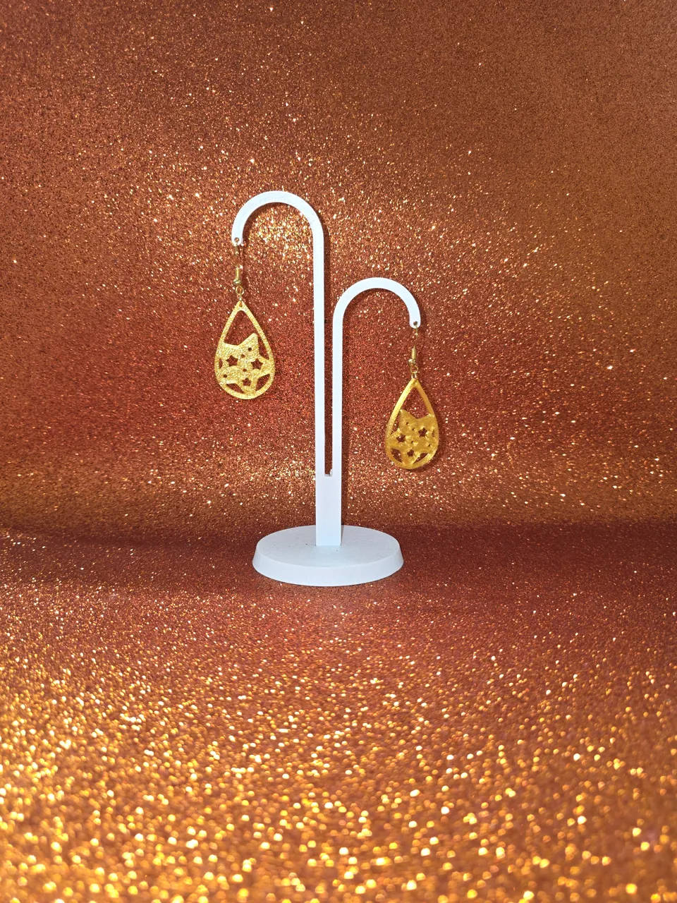 Galaxy drop earrings view 3