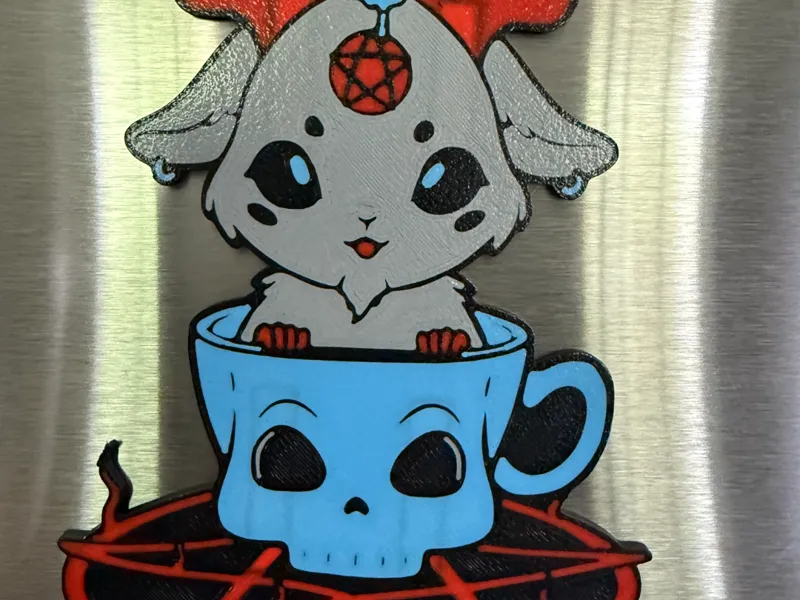 Baby Baphomet Fridge Magnet