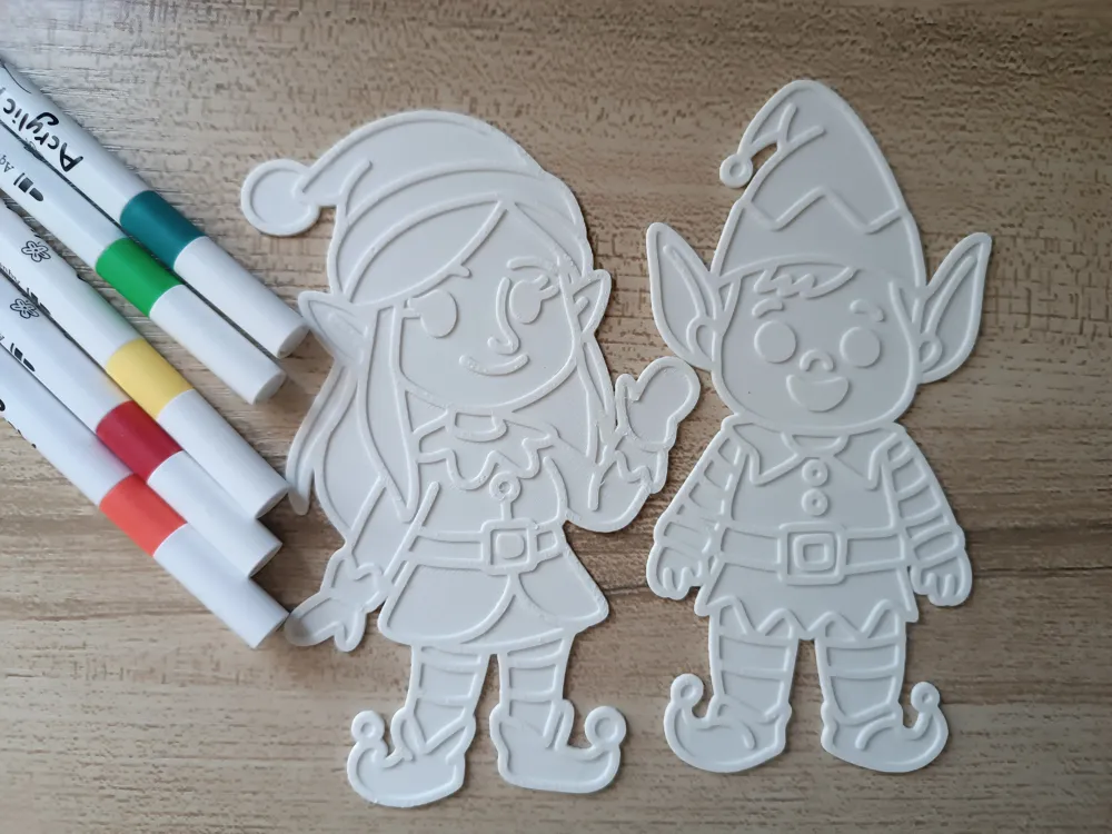 Elf on the Shelf Coloring Model - Free 3D Print Model - MakerWorld